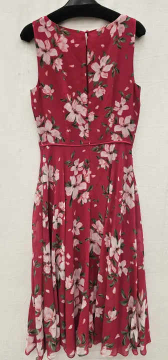 Hobbs London - Pink Carly Midi Dress - Pink Size: Uk8