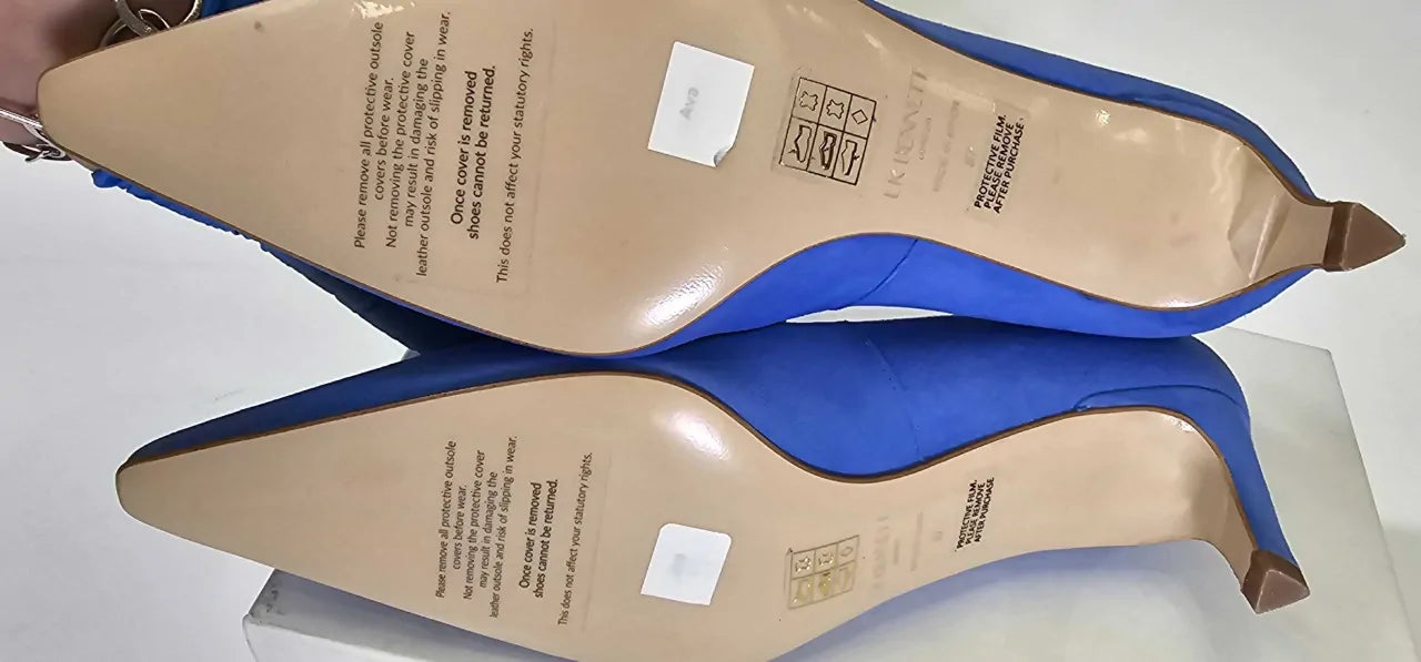 Lk Bennett Ava Suede Kitten Heels Size: 37
