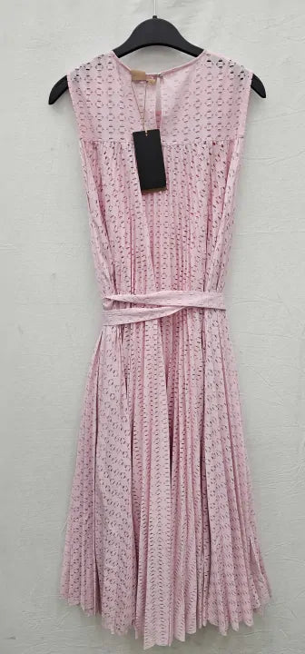 Boss - Pink Deplica Pleated Midi Dress - Pink Size: Uk10