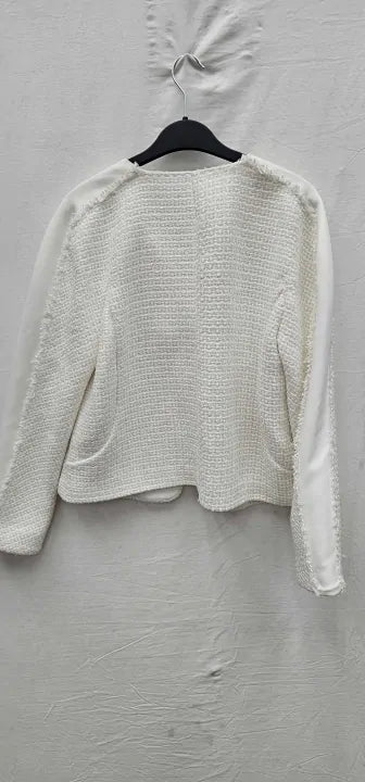 Emporio Armani-ing1ft_i9905_011-14-multi-cream Textured Jacket-multi Size: Uk14