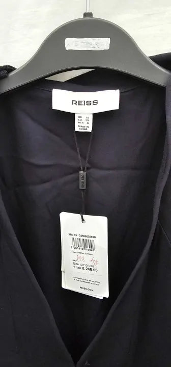 Reiss - Navy Sara Tux Detail Jumpsuit - Navy Size: Uk10
