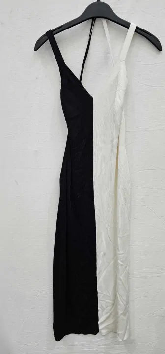 Ro & Zo - Two-tone Knit Dress - Multi Size: Uk10