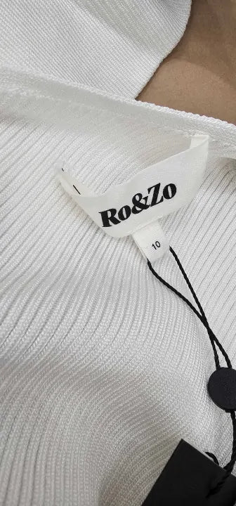 Ro & Zo - Two-tone Knit Dress - Multi Size: Uk10