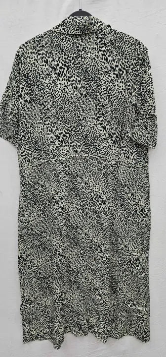 Whistles - Yellow V-neck Leopard Print Dress - Multi Size: Uk12