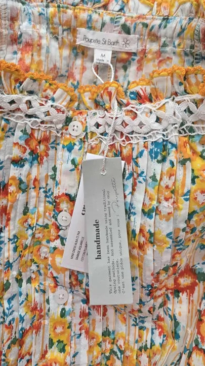 Poupette St Barth Orange Alba Mini Dress Size: Medium