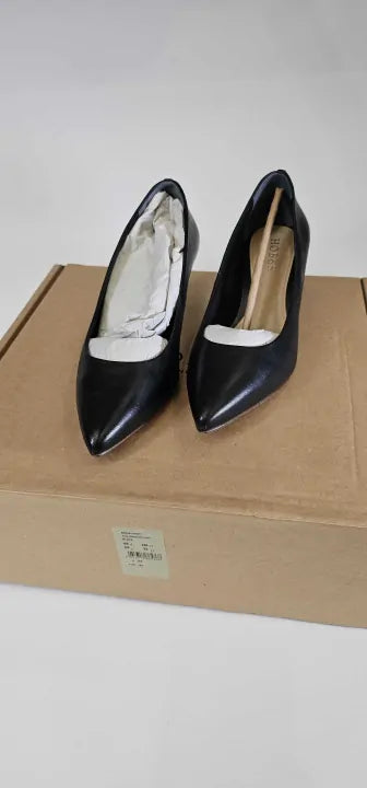 Hobbs London-0222 Ma78 001H030 Black-4-black-black Emma Court Heels-black Size: 37