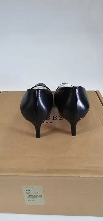 Hobbs London-0222 Ma78 001H030 Black-4-black-black Emma Court Heels-black Size: 37