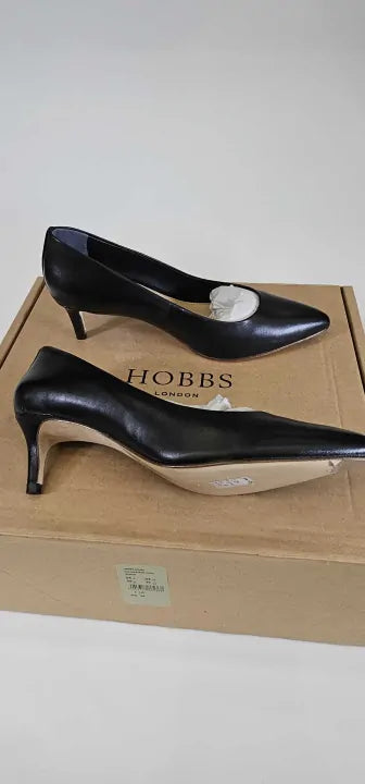 Hobbs London-0222 Ma78 001H030 Black-4-black-black Emma Court Heels-black Size: 37
