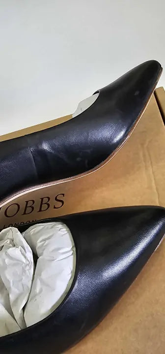 Hobbs London-0222 Ma78 001H030 Black-4-black-black Emma Court Heels-black Size: 37