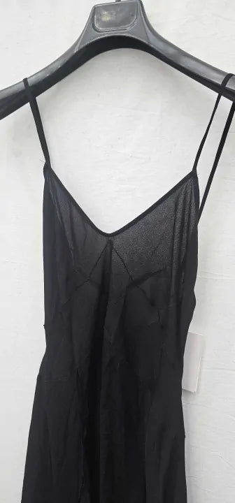 Mango X Victoria Beckham - Black Cami Maxi Dress - Black Size: Uk10