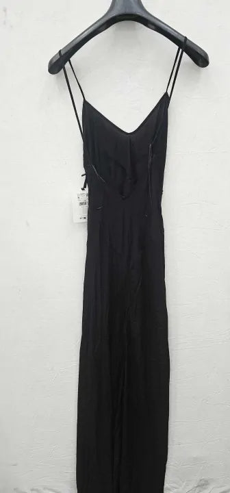 Mango X Victoria Beckham - Black Cami Maxi Dress - Black Size: Uk10