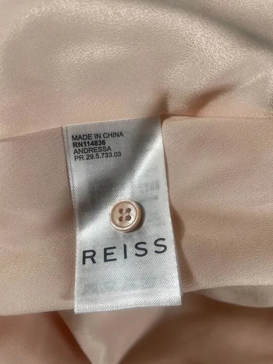 Reiss - Nude Andressa Short Sleeve Dress Size: Uk 6 deal !!
