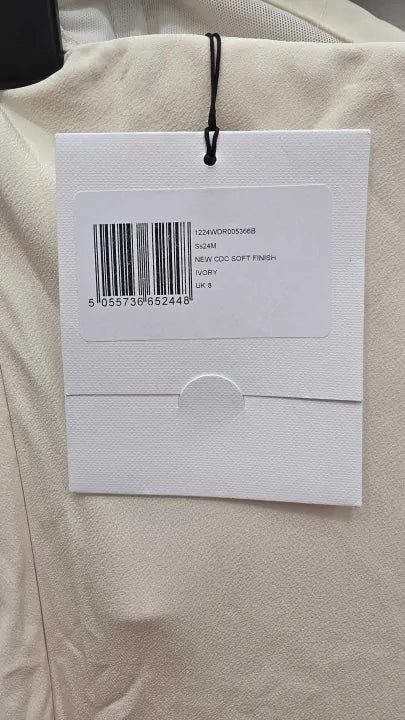 Victoria Beckham - White Corset Detail Dress Size: Uk 8