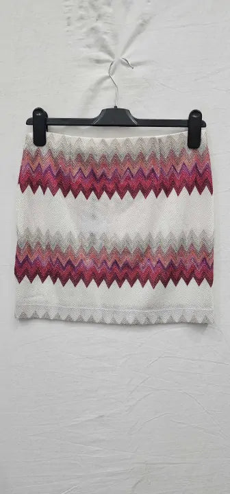 Missoni - Pink Zig Zag Mini Skirt - Multi Size: S