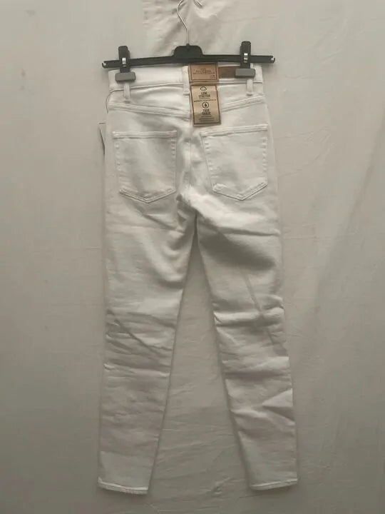 Polo Ralph Lauren - White High Rise Slim Stretch Jeans Size: 25