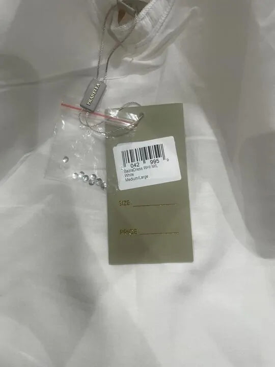 Pranella - Bazra Dress White Size: M/l
