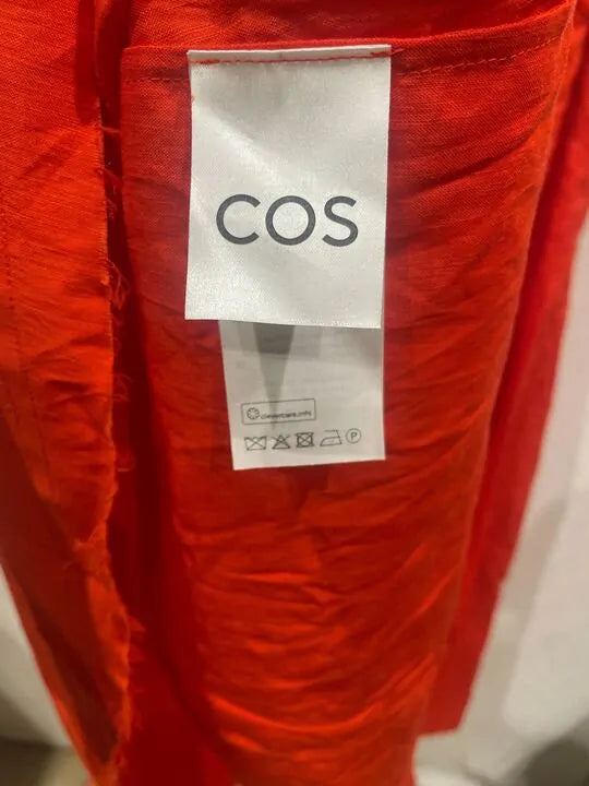 Cos - Orange Bustier Dress Size: Uk 14