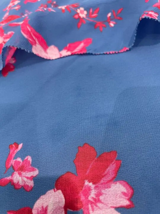 All Saints - Blue Marina Flower Maxi Dress Size: Uk 12