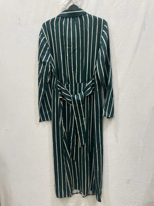 Whistles - Green Petite Alex Stripe Shirt Dress Size: Uk 18