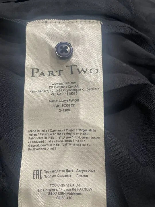 Part Two - Dark Navy Munya Mini Dress Size: 36