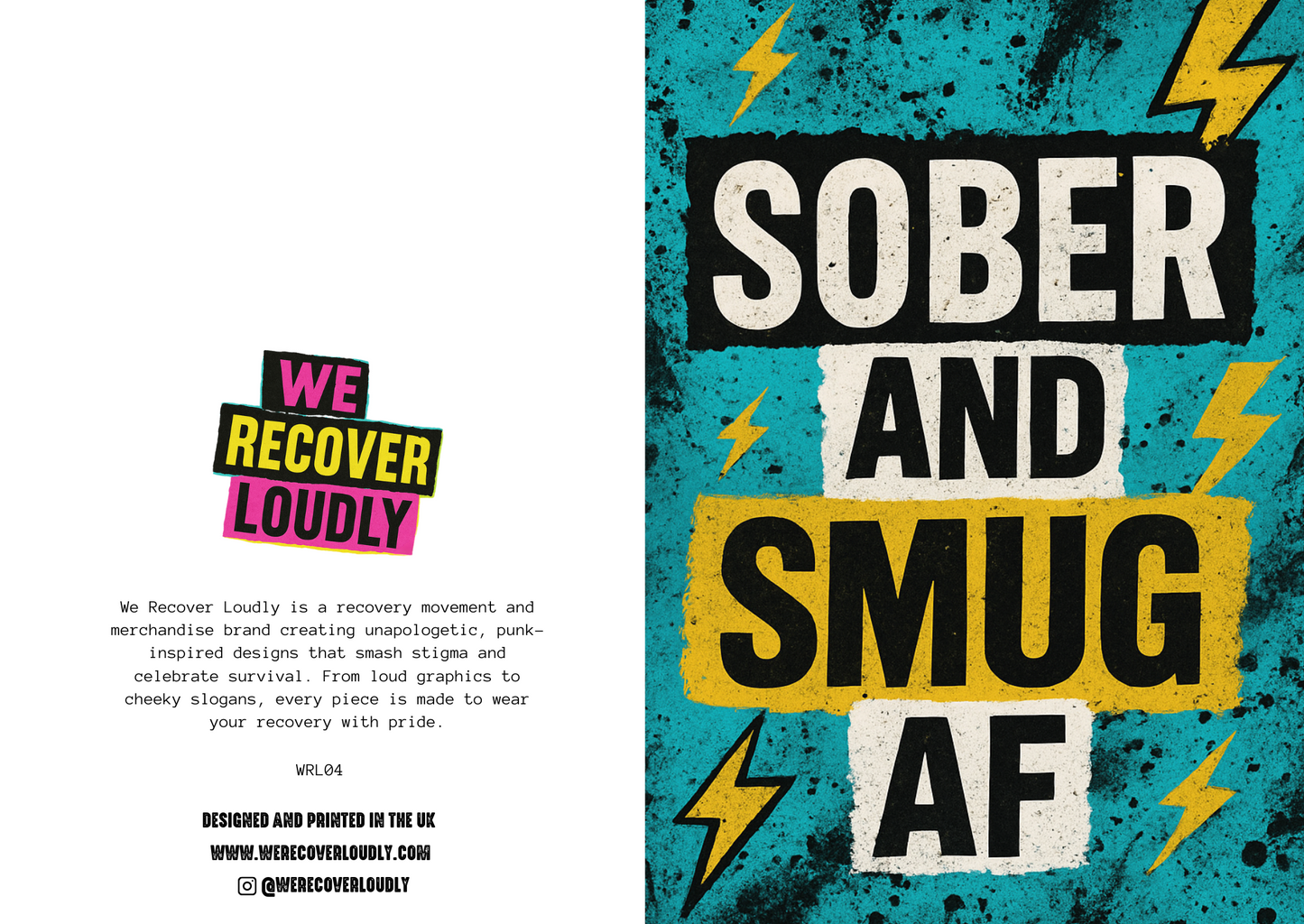 SOBER AND SMUG AF CARD