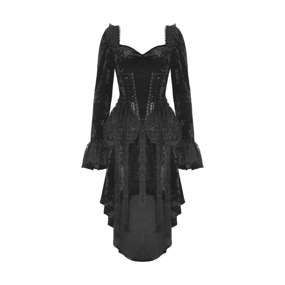 Dark in Love Seraphina Velvet Lace Goth Dress