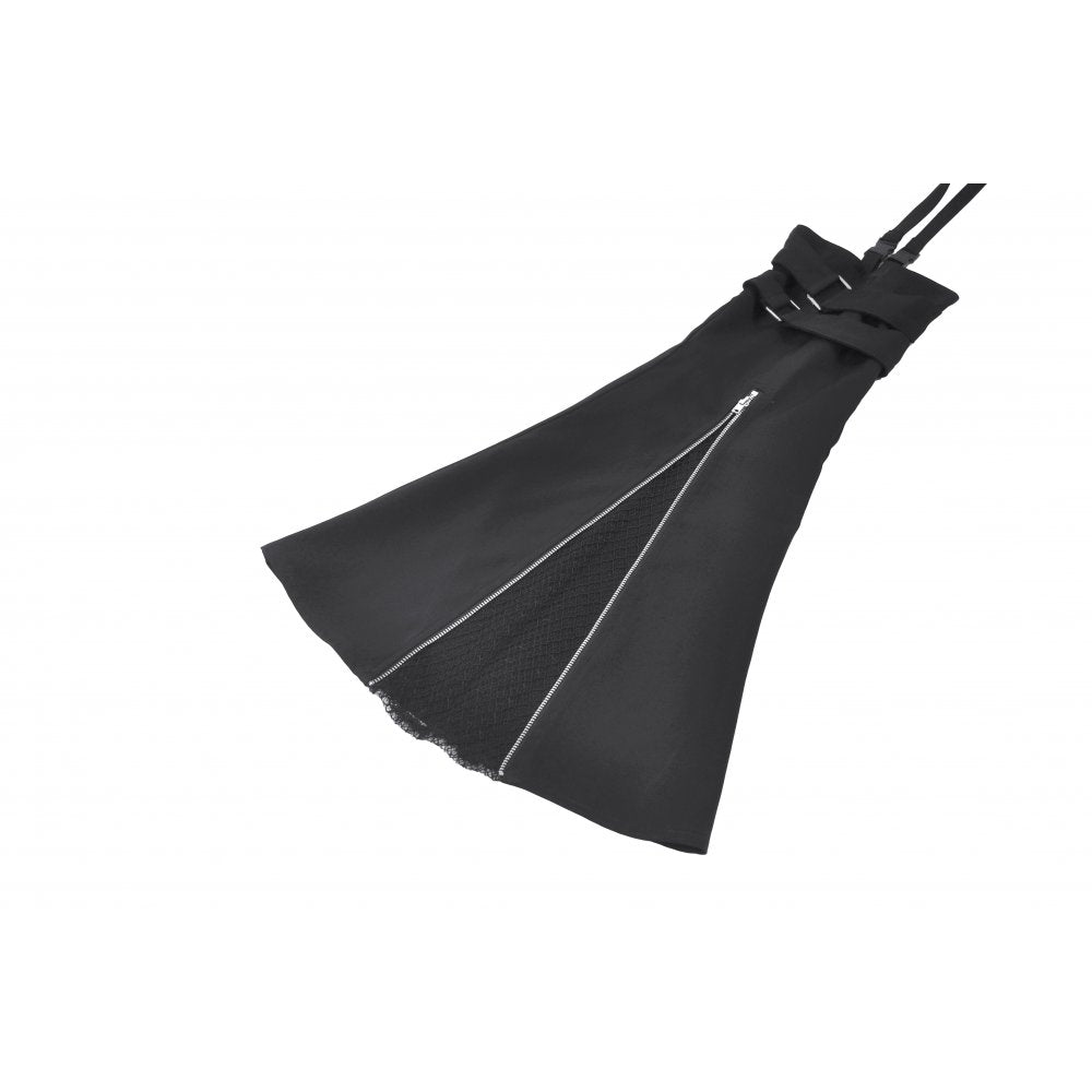 Dark in Love Lace-Up Layered Goth Convertible Flare Trousers or Shorts