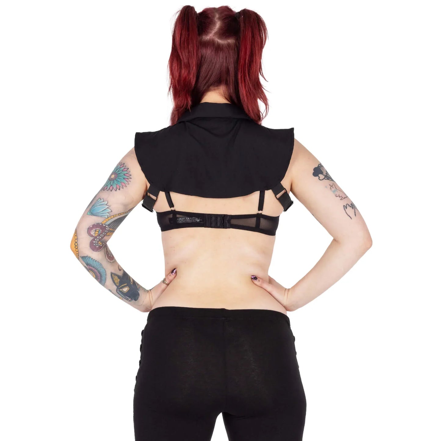 Heartless Midnight Collar with Bats and Crescent Moons