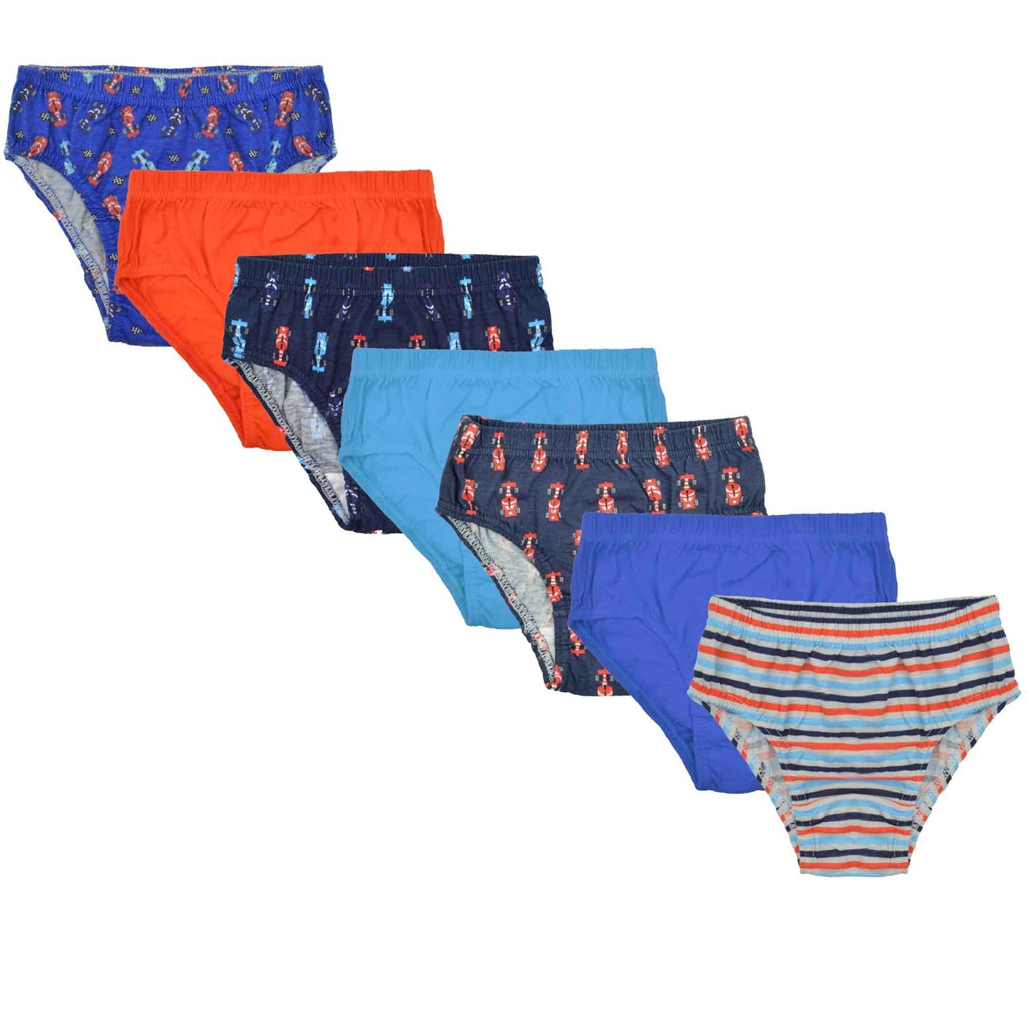 Pack of 7 Boys Briefs and Girls Knickers Cotton Blend Kids Underwear with Comfortable Waistband Assorted Colours and Patterns for Ages 2-8 Years by Daisy Dreamer