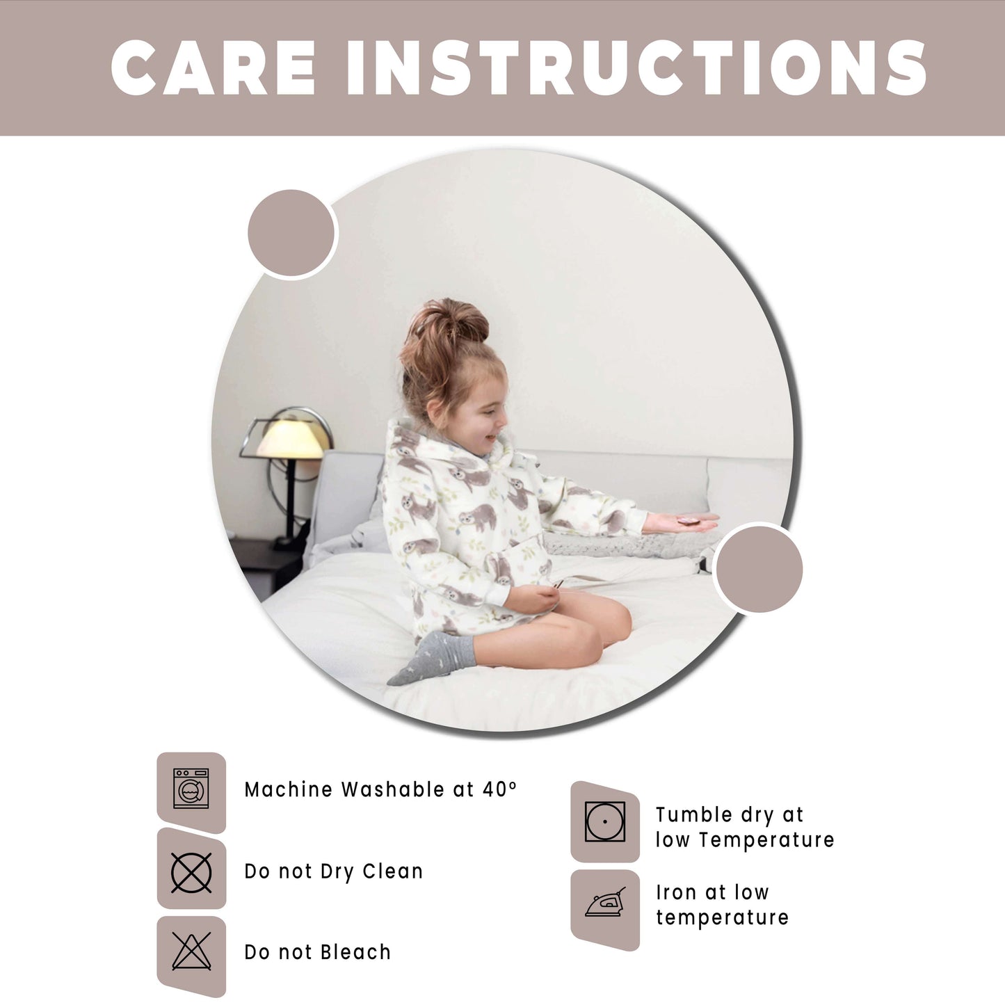 Unisex Safari and Sloth Hoodie Blanket for Infants 0-2 Years Ultra Soft Cozy Wearable Blanket with Spacious Pocket for Boys and Girls by Daisy Dreamer