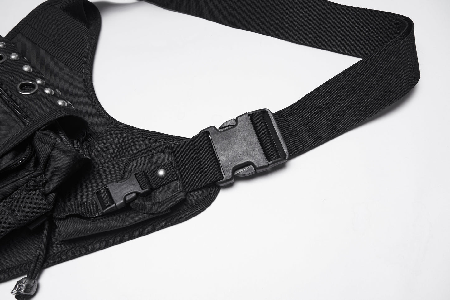 Punk Rave Techwear Skull Waist–Leg Bag