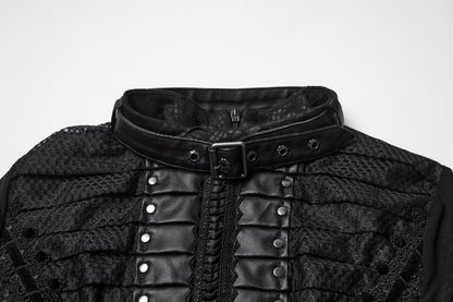 Punk Rave Seraphine Spinal Lace Panel Maxi Dress In Black