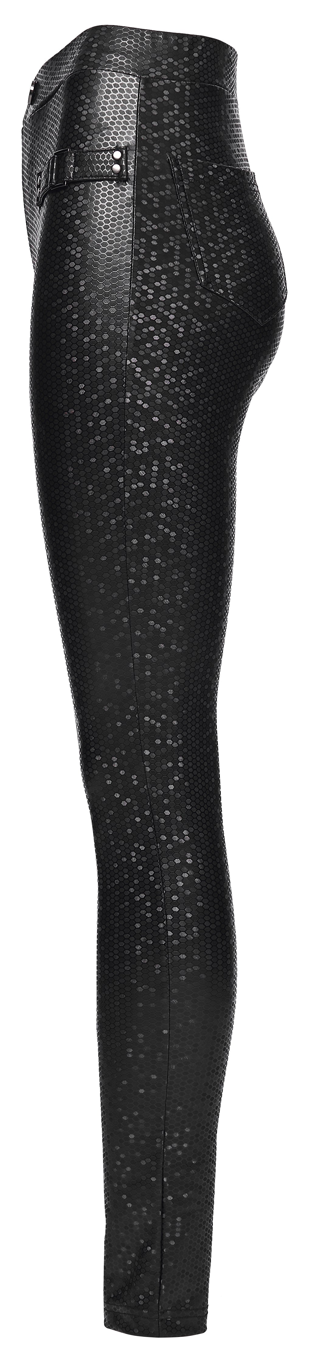 Punk Rave Ravenna Leggings – Black Prism Finish