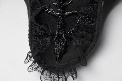 Punk Rave Goth Imprisoned Beast Bone Pirate Hat