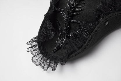 Punk Rave Goth Imprisoned Beast Bone Pirate Hat
