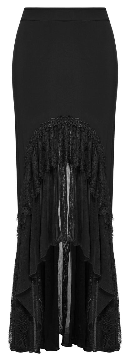 Punk Rave Blossom Knitted Asymmetrical Skirt