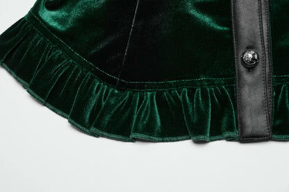 Punk Rave Fawn Gradient Printed Shirt in Green