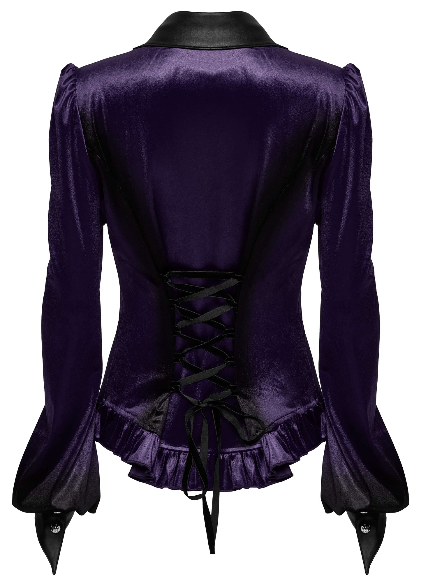 Punk Rave Fawn Gradient Printed Shirt in Violet