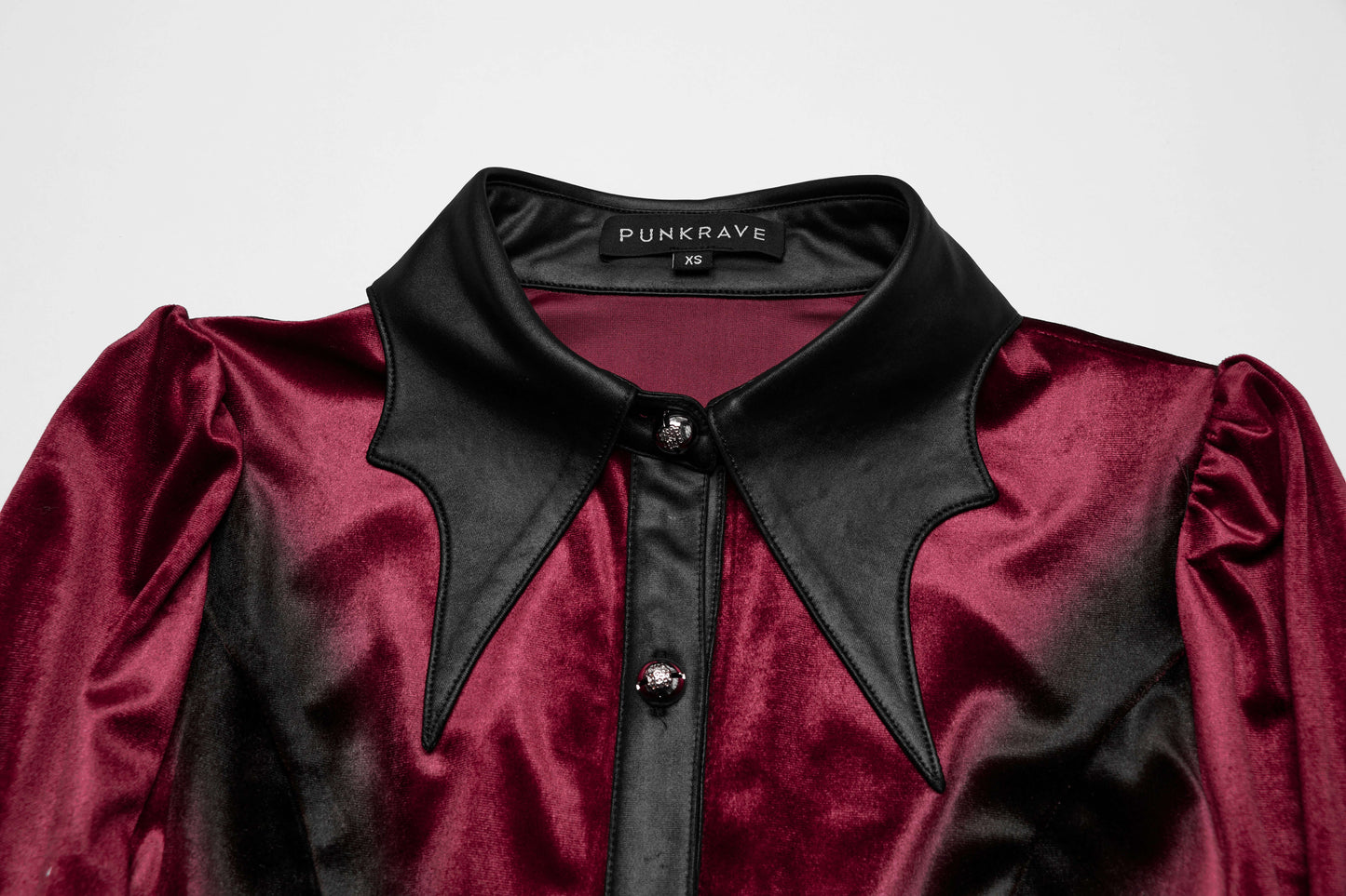 Punk Rave Fawn Gradient Printed Shirt in Red