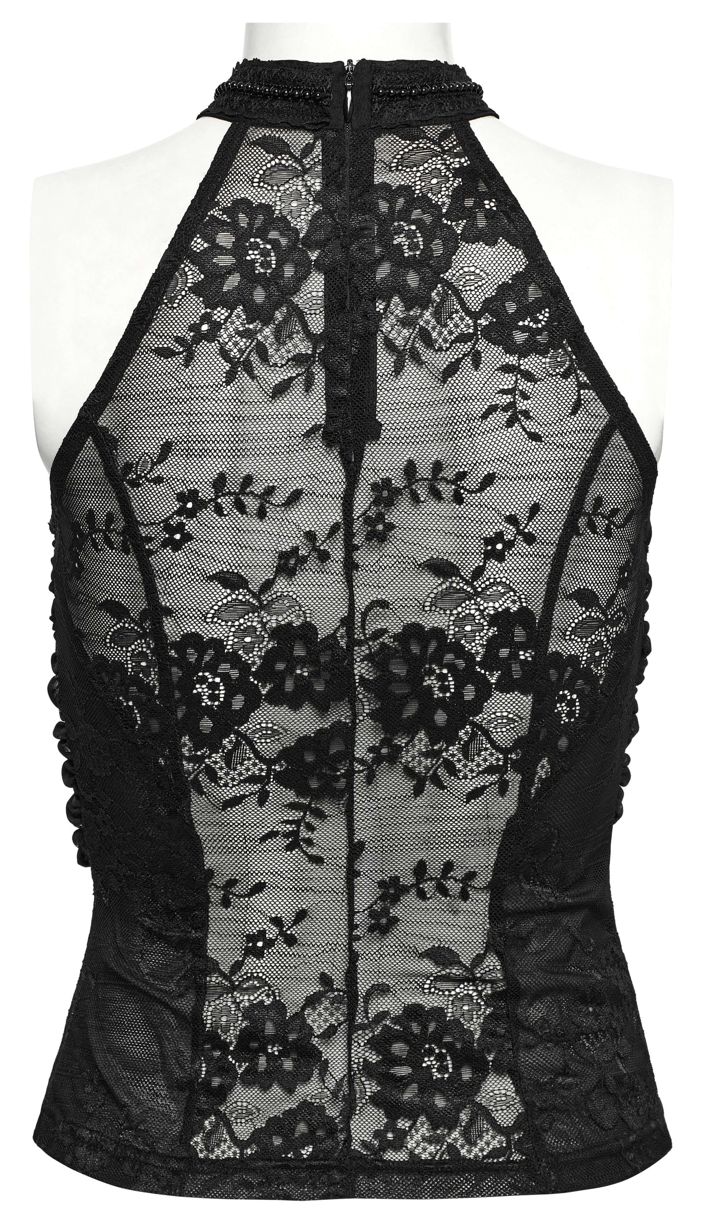 Punk Rave Kalliope Pleated Halter Neck Top