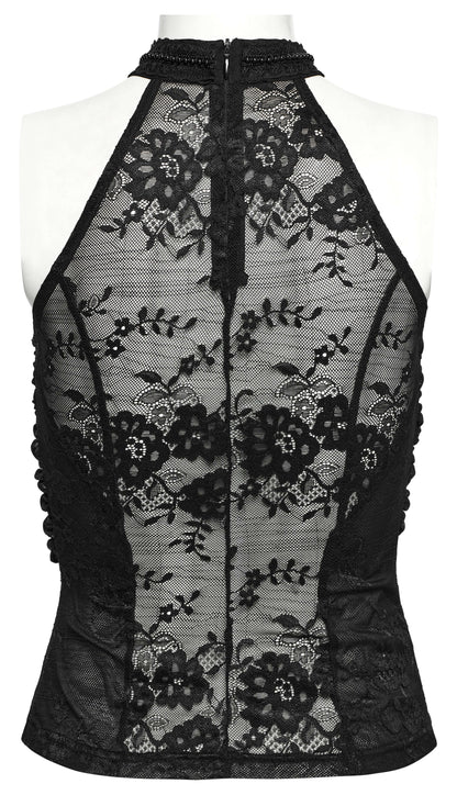 Punk Rave Kalliope Pleated Halter Neck Top