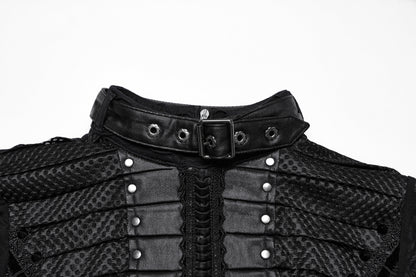 Punk Rave Seraphine Spinal Lace Panel Maxi Dress In Black