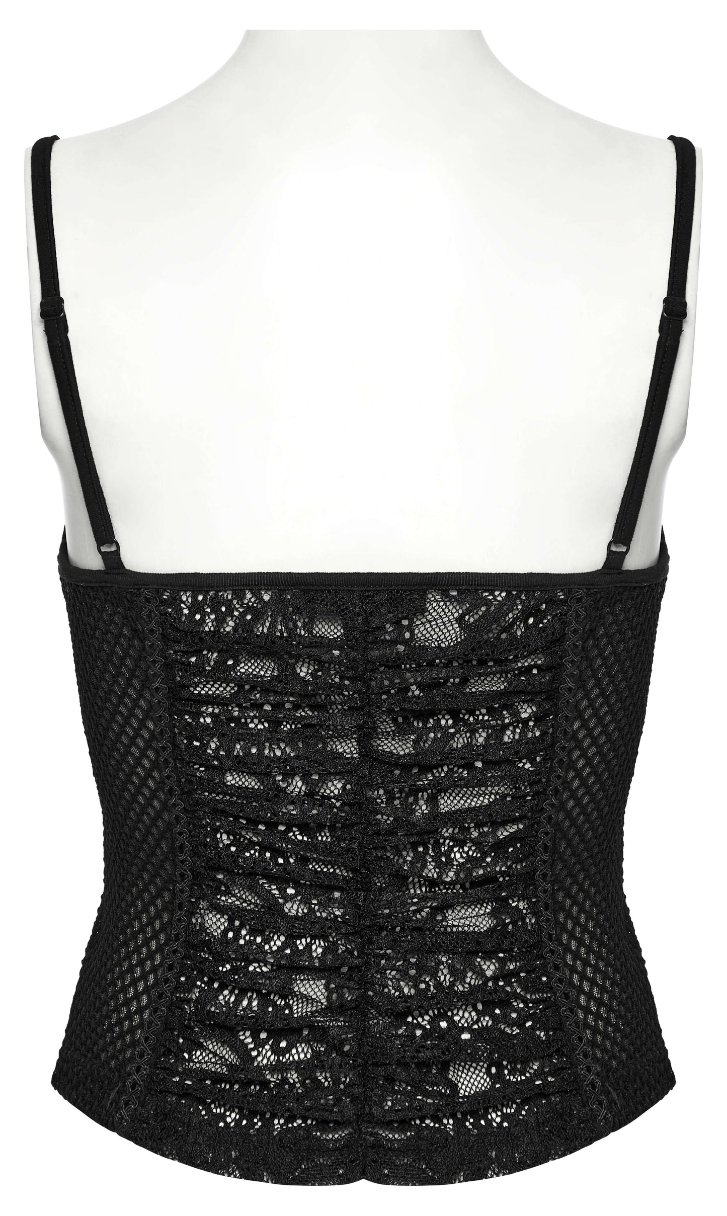 Punk Rave Zerah Fish Scale Mesh and Lace Camisole