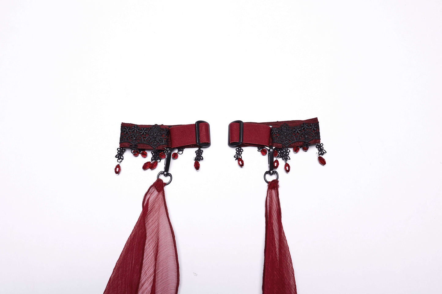 Punk Rave Dark Night Vampire Cloak in Red