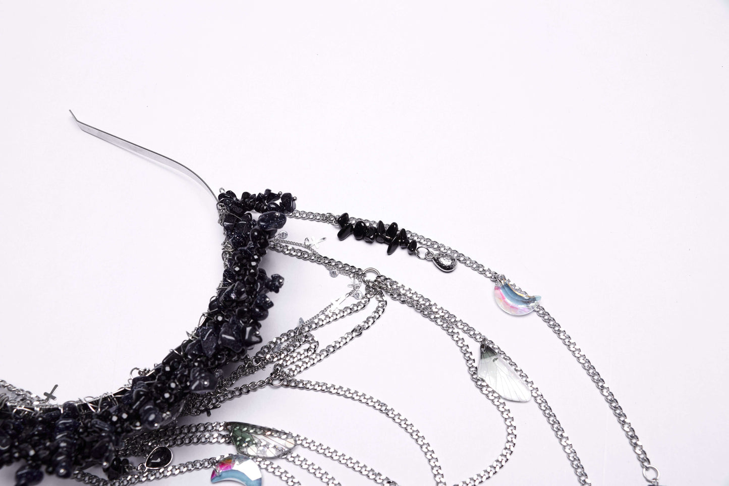 Punk Rave Effie Gorgeous Black Crystal Headband