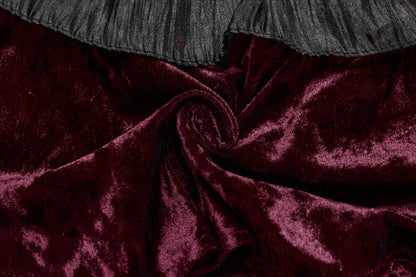 Punk Rave Elysia Velvet Ruffle Goth Shawl In Crimson