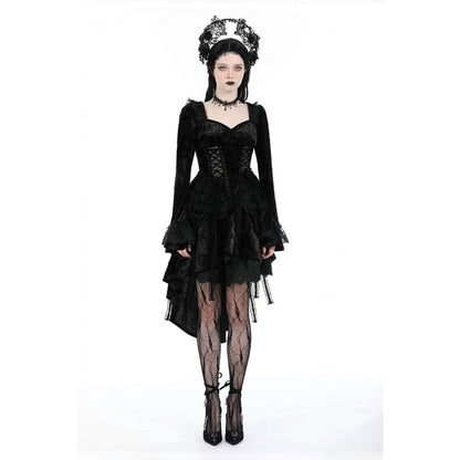 Dark in Love Seraphina Velvet Lace Goth Dress