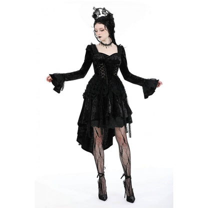 Dark in Love Seraphina Velvet Lace Goth Dress
