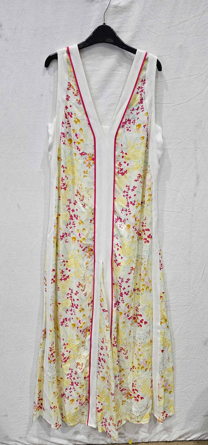 Reiss - Pink Eliza Floral Print Midi Dress - Pink Size: Uk8