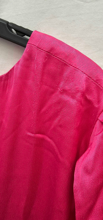 Ro & Zo - Evora Pink Bias Midi Dress - Pink Size: Uk20